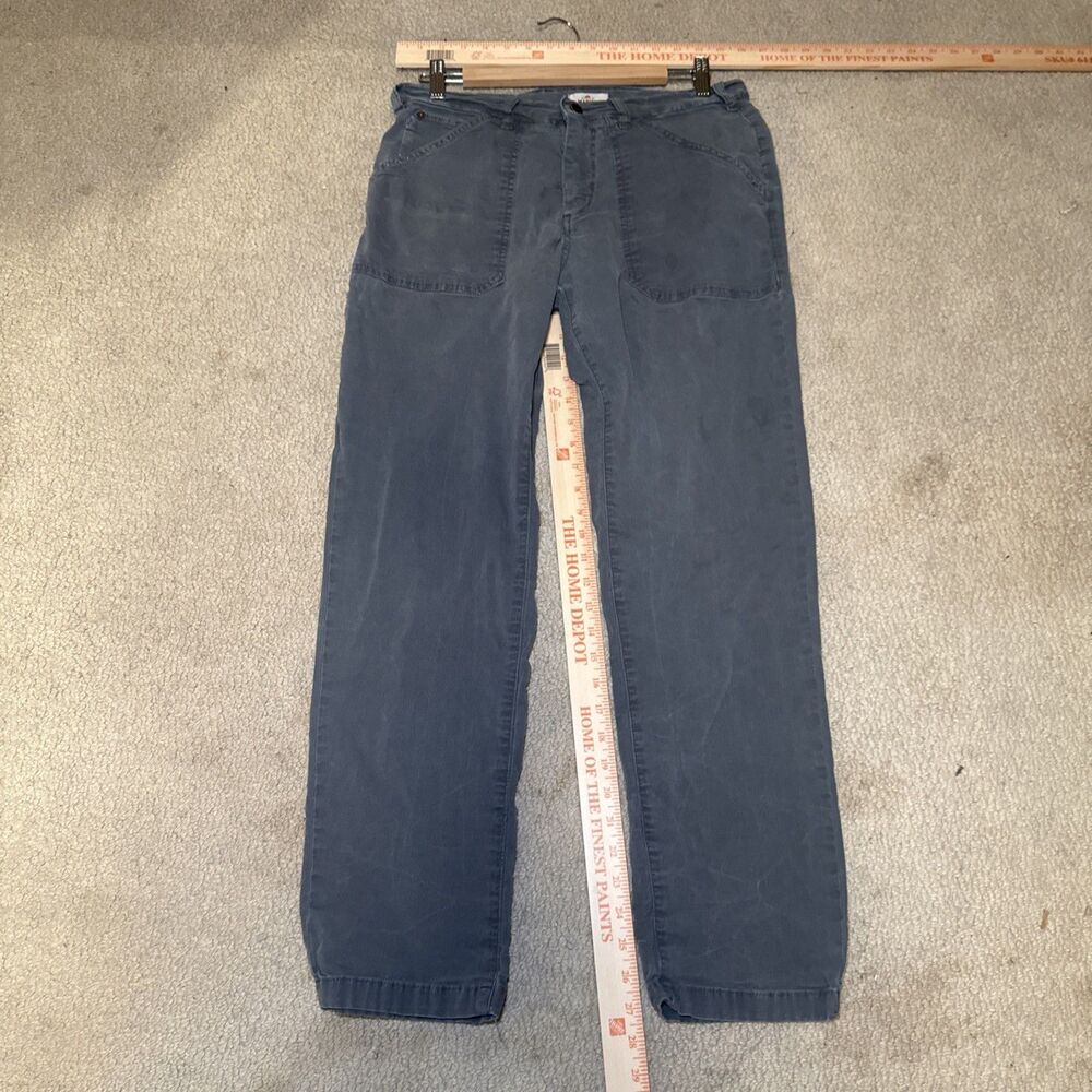 Marine Layer Breyer Utility Pants Cargo Work Green Relaxed Fit | Men's 32 - Picture 10 of 12
